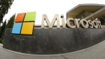 This July 3, 2014, file photo, shows the Microsoft Corp. logo outside the Microsoft Visitor Center in Redmond, Wash. In just the past month of Jan. 2023, there have been nearly 50,000 job cuts across the technology sector. Large and small tech companies went on a hiring spree in over the past several years due to a demand for their products, software and services surged with millions of people working remotely. (AP Photo Ted S. Warren, File)
