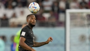 Canada's Cyle Larin is in action during the World Cup group F soccer match between Croatia and Canada, at the Khalifa International Stadium in Doha, Qatar, Sunday, Nov. 27, 2022. Larin has made a splash landing in La Liga. The 27-year-old Brampton, Ont., has scored the winning goal off the bench in his first two appearances for Real Valladolid CF since joining the Spanish top-tier side from Belgium's Club Brugge. THE CANADIAN PRESS-AP-Aijaz Rahi