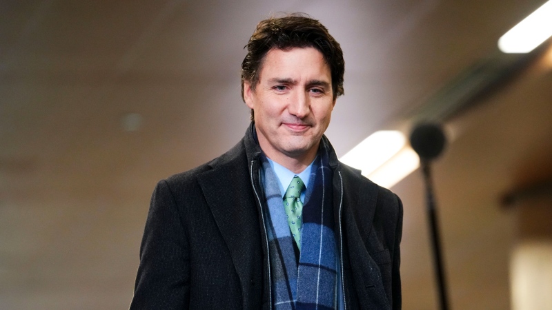 Prime Minister Justin Trudeau arrives to meet with Canada's premiers in Ottawa on Tuesday, Feb. 7, 2023 in Ottawa. THE CANADIAN PRESS/Sean Kilpatrick