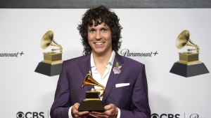 Hot off winning two Grammys on Sunday, singer-songwriter Tobias Jesso Jr. has sold the rights of his song catalogue to a music investment company. Jesso Jr., winner of the award for songwriter of the year, non-classical, poses in the press room at the 65th annual Grammy Awards on Sunday, Feb. 5, 2023, in Los Angeles. THE CANADIAN PRESS/AP-Jae C. Hong