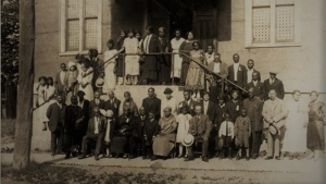Church-goers gather outside Salem Chapel in St. Catharines, Ont. in a handout photo. Salem Chapel was built in 1855 by freedom seekers who settled in St. Catharines after escaping slavery by travelling through The Underground Railroad, a network of clandestine routes with stops across America and Canada.THE CANADIAN PRESS/HO