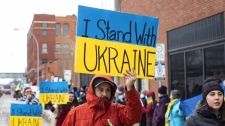 Ukraine protestors in Vancouver