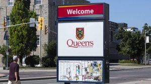 Queen's University signage