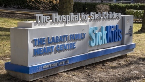 The Hospital for Sick Children in Toronto on Monday, Feb. 20, 2023. A global study published in Lancet Psychiatry shows there was an increase in emergency department visits for attempted suicide among children and adolescents during the COVID-19 pandemic. THE CANADIAN PRESS/Frank Gunn