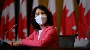 Chief Public Health Officer of Canada Dr. Theresa Tam listens during a news conference on the COVID-19 pandemic and other public health concerns, in Ottawa, on Friday, March 10, 2023. THE CANADIAN PRESS/Justin Tang