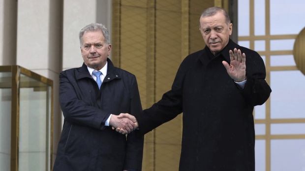 Recep Tayyip Erdogan and Sauli Niinisto 