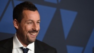 FILE - Adam Sandler arrives at the Governors Awards on Oct. 27, 2019, at the Dolby Ballroom in Los Angeles. Sandler will be honored by a host of comedic and entertainment royalty Sunday, March 19, 2023, as he receives the Kennedy Center's Mark Twain Prize for American Humor. (Photo by Jordan Strauss/Invision/AP, File)