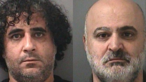 Ref'At Faris Mustafa Khatabeh and Michael Zureiqat, the remaining two suspects in connection with Peel Region's alleged auto theft ring. (Peel Regional Police)