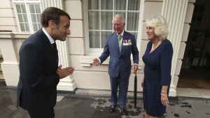 King Charles and Camilla, Macron