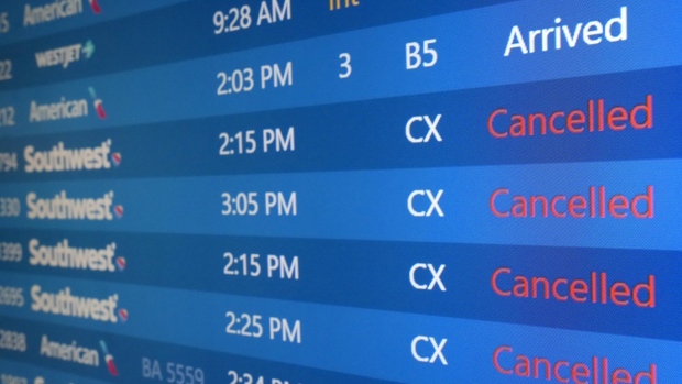 list of Southwest Airlines flights cancelled