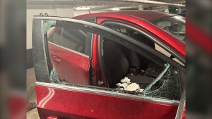 Several cars were broken into on March 23 at 3575 Bathurst. Photo by Emily Fixman