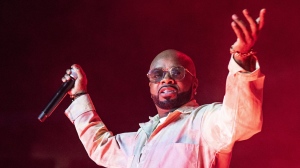 FILE - Jermaine Dupri performs at the 2019 Essence Festival at the Mercedes-Benz Superdome, July 7, 2019, in New Orleans. Hip hop takes center stage at this summer’s Essence Festival of Culture as the event commemorates the 50th anniversary of the genre with performances by Lauryn Hill, Megan Thee Stallion and Dupri. The four-day festival is scheduled June 30-July 3, 2023, in New Orleans. (Photo by Amy Harris/Invision/AP, File