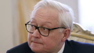 FILE - Russian Deputy Foreign Minister Sergei Ryabkov attends a meeting in Moscow, Russia, Tuesday, March 15, 2022. Ryabkov said Wednesday, March 29, 2023, that Moscow will no longer inform the U.S. about its missile tests, an announcement that came as the Russian military deployed mobile launchers in Siberia in a show of the country’s massive nuclear capability amid the fighting in Ukraine. (Maxim Shemetov/Pool Photo via AP, File)