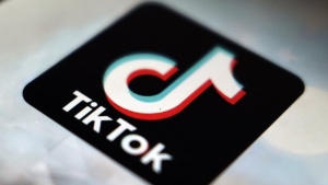 A view of the TikTok app logo, in Tokyo, Sept. 28, 2020.  (AP Photo/Kiichiro Sato, File)