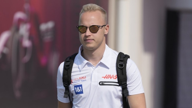 Haas driver Nikita Mazepin of Russia