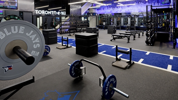 Blue Jays weights room