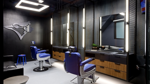 Blue Jays Barber room
