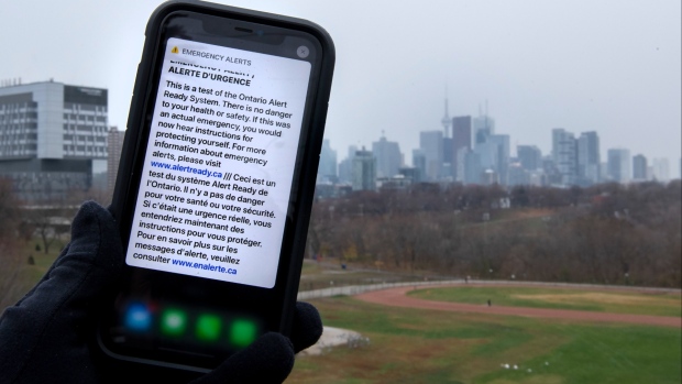Emergency alert test coming to Ontario today | CP24.com