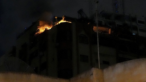 northern Gaza fire