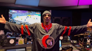 Snoop Dogg shouted out Canada's First Nations in his ongoing social media campaign to promote his bid to buy the NHL's Ottawa Senators. Snoop posted a video to Instagram in a recording studio and wearing an Ottawa Senators jersey. THE CANADIAN PRESS/HO-Instagram/@snoopdogg