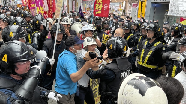 march against G7 meeting in Hiroshima