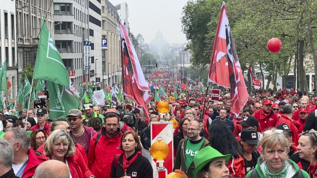 demonstration in Brussels