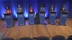 Frontrunner's for Toronto's top job debated on Wednesday about arts and culture, affordable housing and Scarborough.