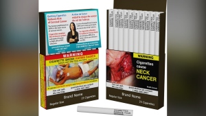Health Canada has released the final wording of six separate warnings that will be printed directly on individual cigarettes as the country becomes the first in the world to take that step aimed at helping people quit the habit. THE CANADIAN PRESS/HO-Health Canada