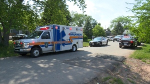 Emergency crews are on the scene of a drowning call at a home in Oakville.