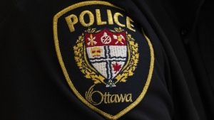 A close-up of an Ottawa Police officer’s patch is seen in Ottawa, Thursday, April 28, 2022. THE CANADIAN PRESS/Adrian Wyld