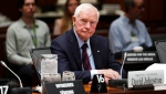 David Johnston, Independent Special Rapporteur on Foreign Interference, appears as a witness at the Procedure and House Affairs Committee on Parliament Hill in Ottawa on Tuesday, June 6, 2023. THE CANADIAN PRESS/Sean Kilpatrick