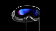 The Apple Vision Pro headset is displayed in a showroom on the Apple campus Monday, June 5, 2023, in Cupertino, Calif. (AP Photo/Jeff Chiu)