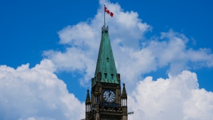 Peace tower on Parliament Hill in Ottawa on Thursday, June 1, 2023. THE CANADIAN PRESS/Sean Kilpatrick