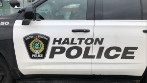 A Halton Regional Police vehicle is shown in Oakville, Ont., Wednesday, Jan.18, 2023.THE CANADIAN PRESS/Richard Buchan