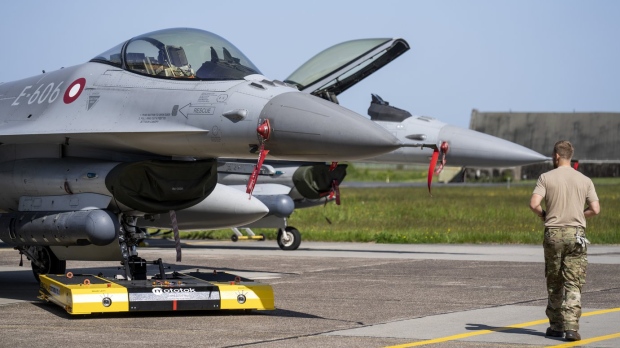 Danish F-16 fighter jet