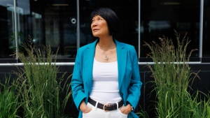Mayoral candidate Olivia Chow poses for a photograph in Toronto, Friday, June 16, 2023. THE CANADIAN PRESS/Cole Burston 