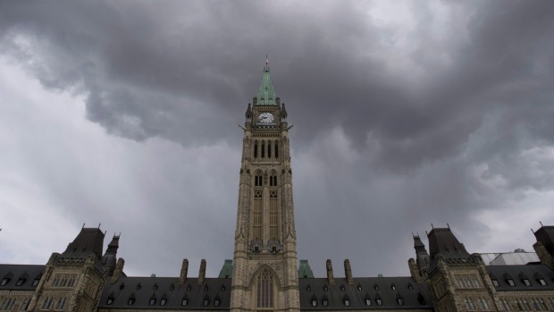 Parliament buildings in Ottawa