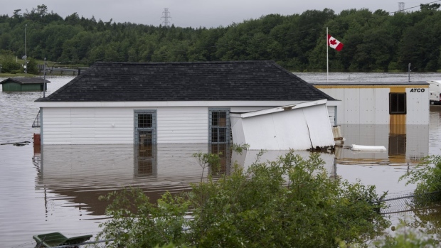 floodwater Halifax July 22
