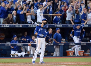 THE BAT FLIP – Few moments in Blue Jays history can be described in just two words. But this one can. Bautista’s go-ahead, three-run home run in the 2015 American Divisional League Series powered the club to their first playoff series win in 22 years and the celebration it set off inside the sold-out Rogers Centre won’t soon be forgotten. 

“It was such a big moment of such a crucial series and I was lucky enough to be in that position,” Bautista told CP24 this week. “Being able to connect on that home run, for the franchise it was huge and it created a lot of memories for the fans.”
