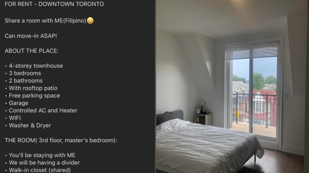 Onze huurder in Toronto had geen probleem met het vinden van een huisgenoot om een ​​slaapkamer mee te delen