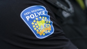 An increase in non-emergency calls to Peel Region's 911 service have prompted the police force to renew public education on when it's acceptable to call 911. A Peel Police shoulder patch is seen in Mississauga, Ont., on Saturday, July 1, 2023. THE CANADIAN PRESS/Arlyn McAdorey