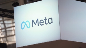 The META logo is seen at the Vivatech show in Paris in Paris, France, Wednesday, June 14, 2023. THE CANADIAN PRESS/AP-Thibault Camus