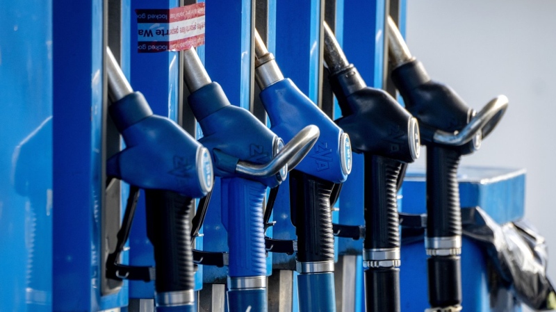 Taps are photographed at a gas station in Frankfurt, Germany, on Oct. 5, 2022. THE CANADIAN PRESS/AP-Michael Probst
