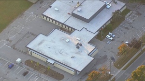Sir Albert Love Catholic School in Oshawa is shown. Police are defending the use of a Taser to stop a 12-year-old girl from allegedly assaulting a school staff member on Monday.