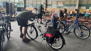 The city is launching a new pilot program that will see a group of bylaw enforcement officers swapping out their cars for bikes. (City of Toronto/ X) 