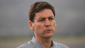 British Columbia Premier David Eby says three's been a critical incident involving RCMP in the Metro Vancouver suburb of Coquitlam. Eby speaks during a news conference in Kamloops, B.C., on Monday, Sept. 11, 2023. THE CANADIAN PRESS/Darryl Dyck

