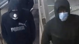 Two suspects are seen in handout photos from the Toronto Police Service.