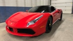 One of two stolen Ferraris recovered by police in Alberta is shown. (Supplied)