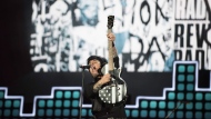 Billie Joe Armstrong performs with Green Day at the 2017 Global Citizen Festival in Central Park, Saturday, Sept. 23, 2017, in New York. The festival aims to end extreme poverty through the collective actions of Global Citizens by 2030. (AP Photo/Michael Noble Jr.)