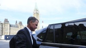 House of Commons Speaker Anthony Rota leaves Parliament Hill after announcing his resignation as Speaker of the House of Commons in Ottawa on September 26, 2023. THE CANADIAN PRESS/Sean Kilpatrick